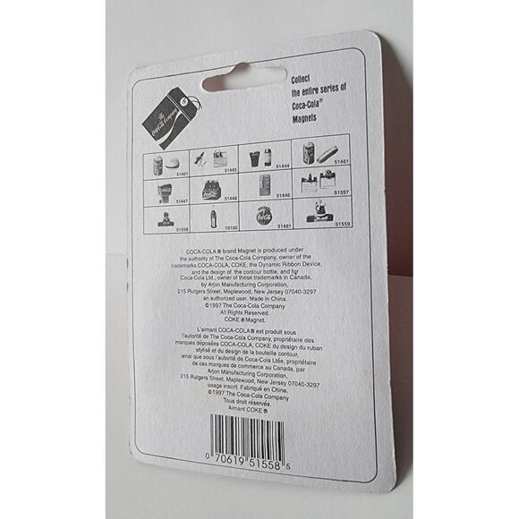 Vintage Coca Cola Chip Clip Fridge Magnet 1995 NOS No.51558 - Picture 11 of 12